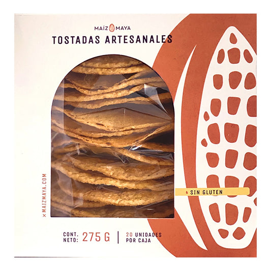 Maíz Maya Artisanal Mexican Tostadas – Crispy Corn Snack 275g