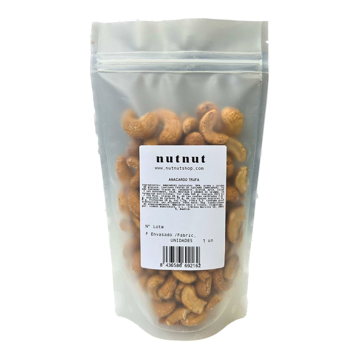Nutnut Truffle-Flavour Roasted Cashews – Spanish Gourmet Snack 150g