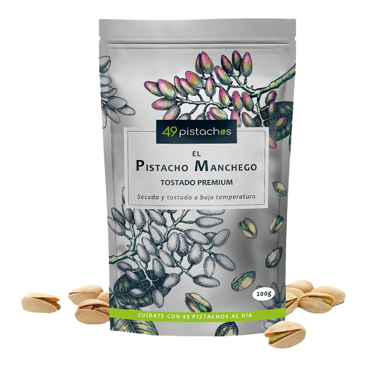 49 Manchego Roasted Pistachios – Spanish Gourmet Snack 200g