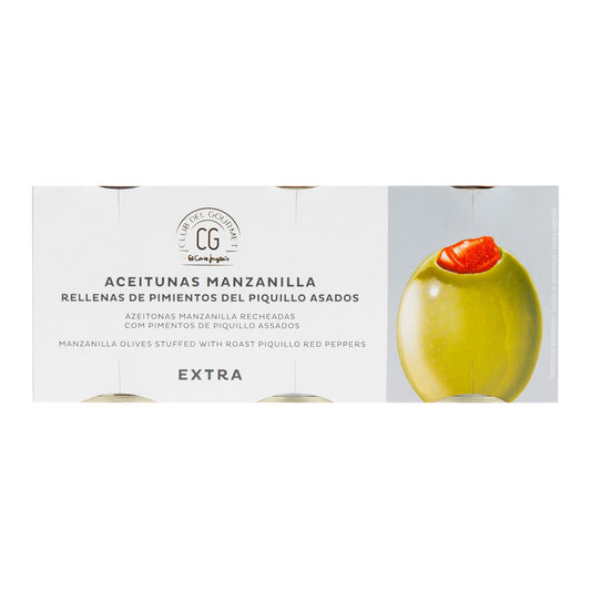 Club del Gourmet Piquillo Pepper Stuffed Olives – Spanish Conserva 50g