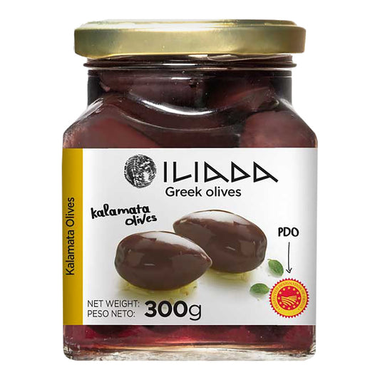 Iliada Kalamata Olives with Pit – Greek-Style 185g