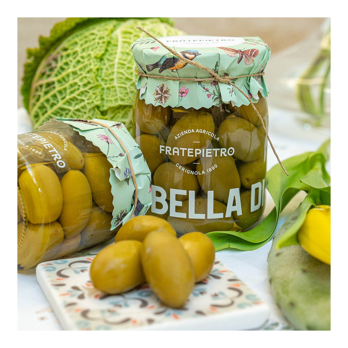 Fratepietro Bella di Cerignola Green Olives – Brined 550g