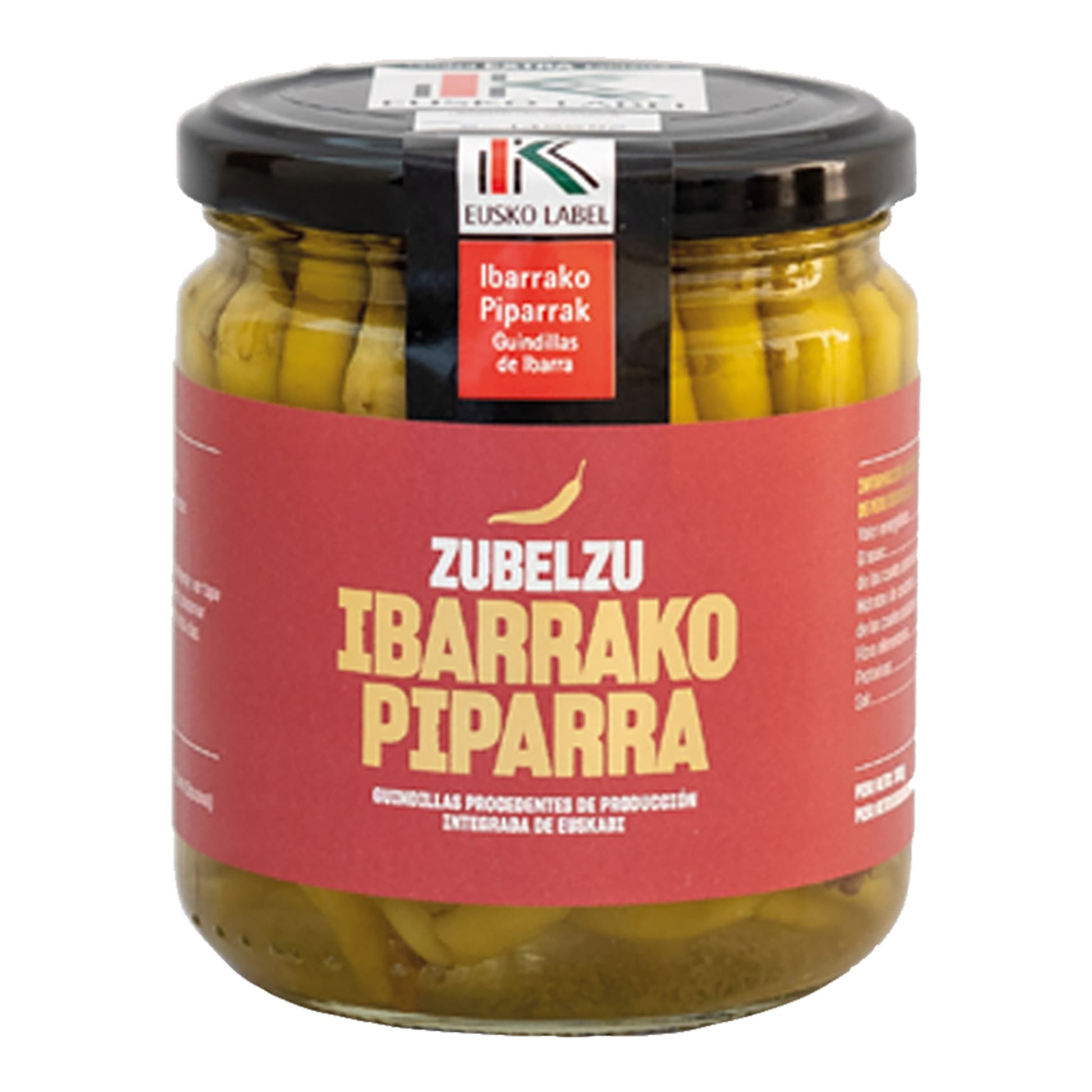 Zubelzu Piparrak Guindillas – Pickled Basque Peppers 120g