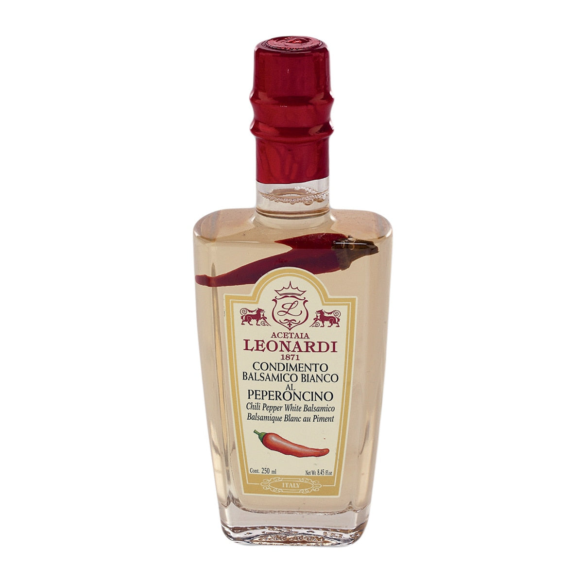 Leonardi White Balsamic Vinegar with Chili – Italian Condimento 250ml