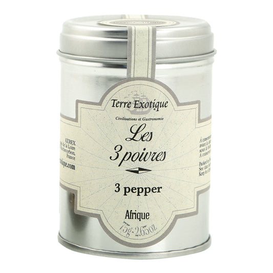 Terre Exotique Penja Peppercorns Trio – Cameroon Blend 75g