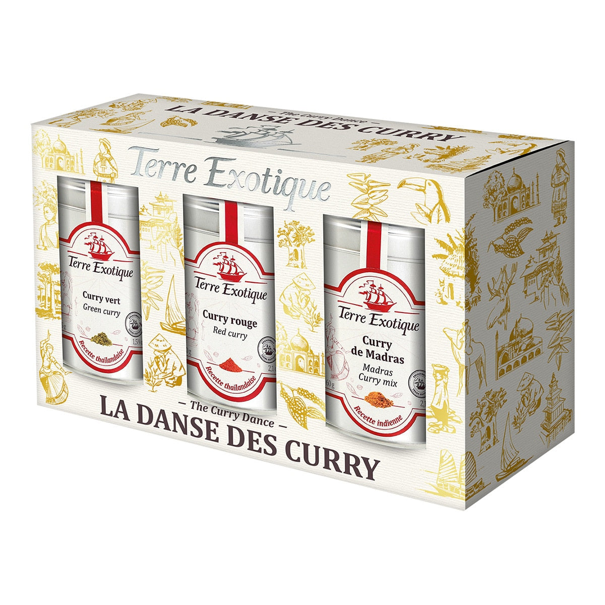 Terre Exotique Curry Assortment – Three Blends 165g