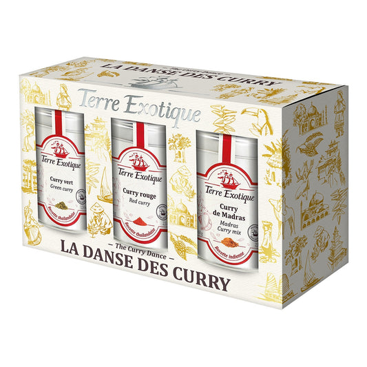 Terre Exotique Curry Assortment – Three Blends 165g