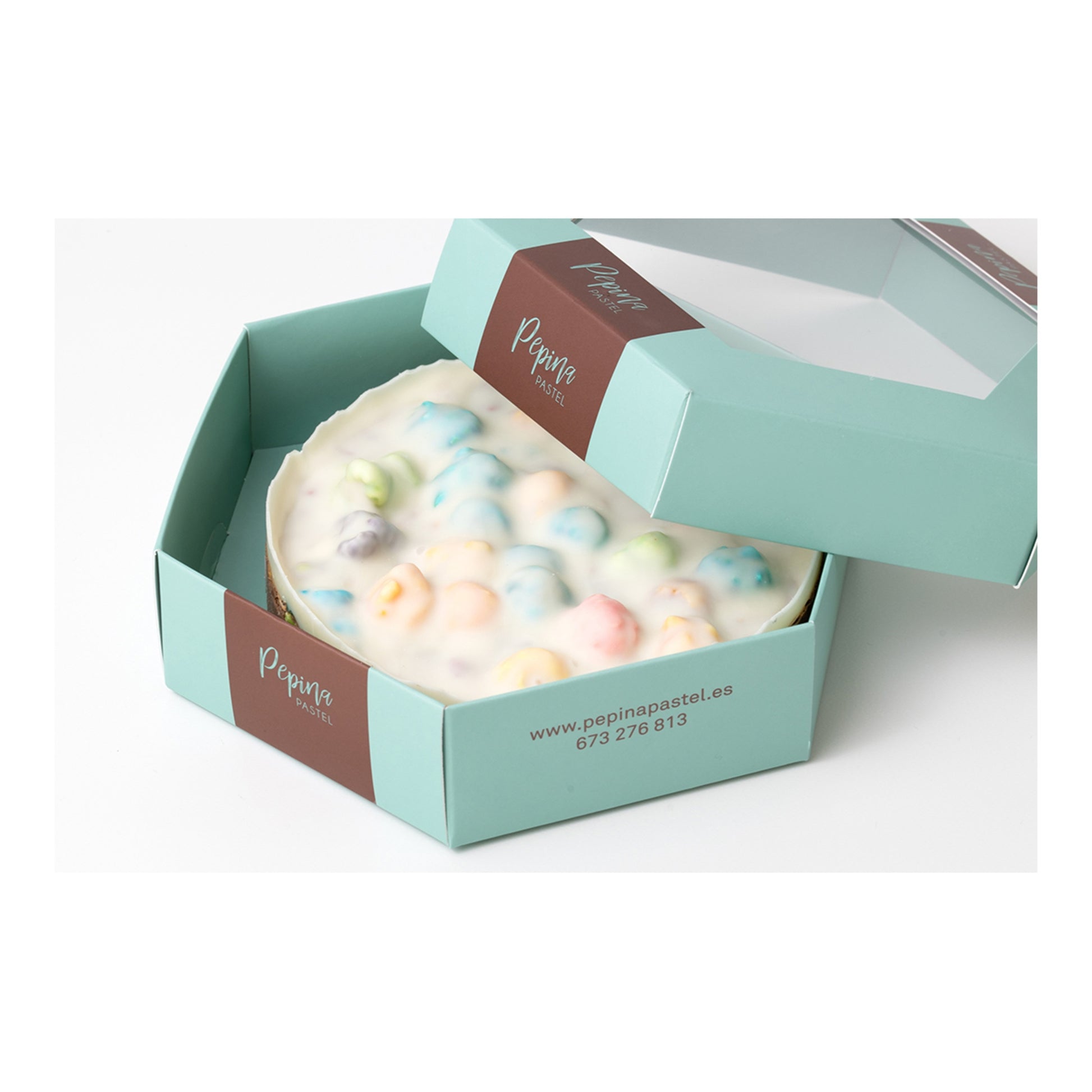 Pepina Pastel Popcorn Turrón – Spanish Nougat with Pop-Its 300g