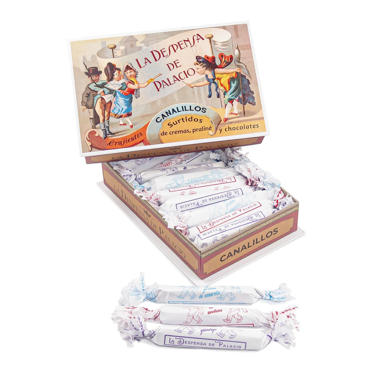 La Despensa de Palacio Mixed Canalillos – Spanish Nougat Tubes 240g
