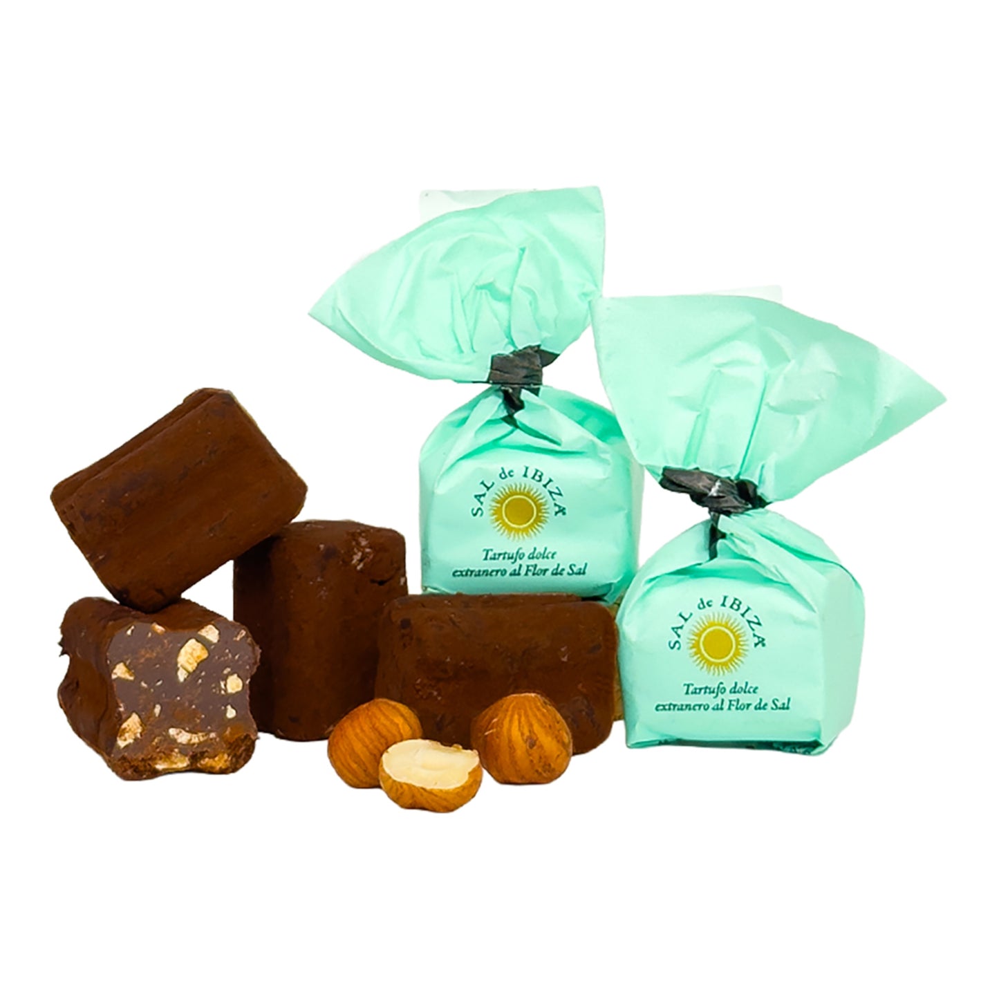 Dark Chocolate & Piedmont Hazelnut Truffles with Ibiza Sea Salt – 200g