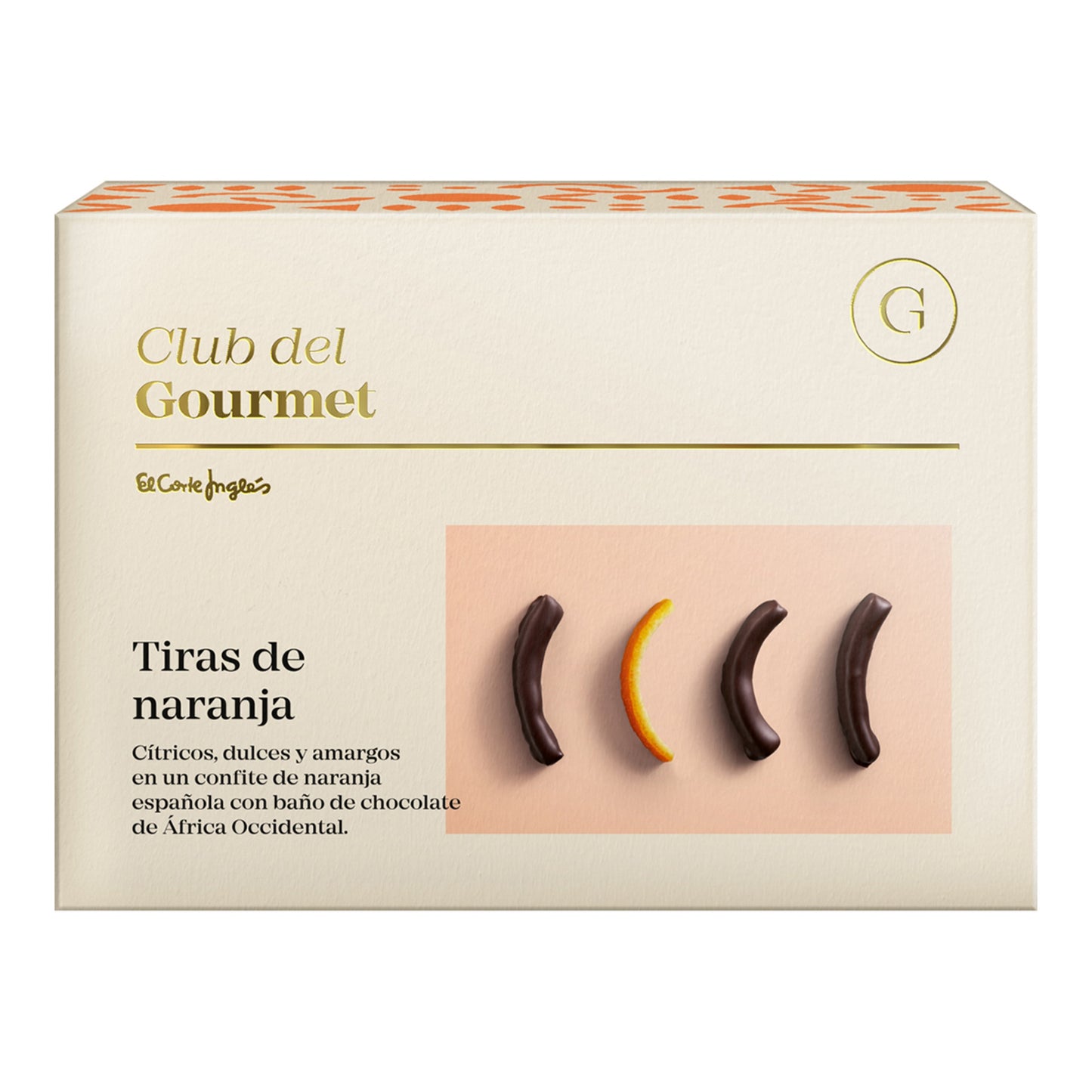 Club del Gourmet Orange Strips in Dark Chocolate – Gluten-Free 150g