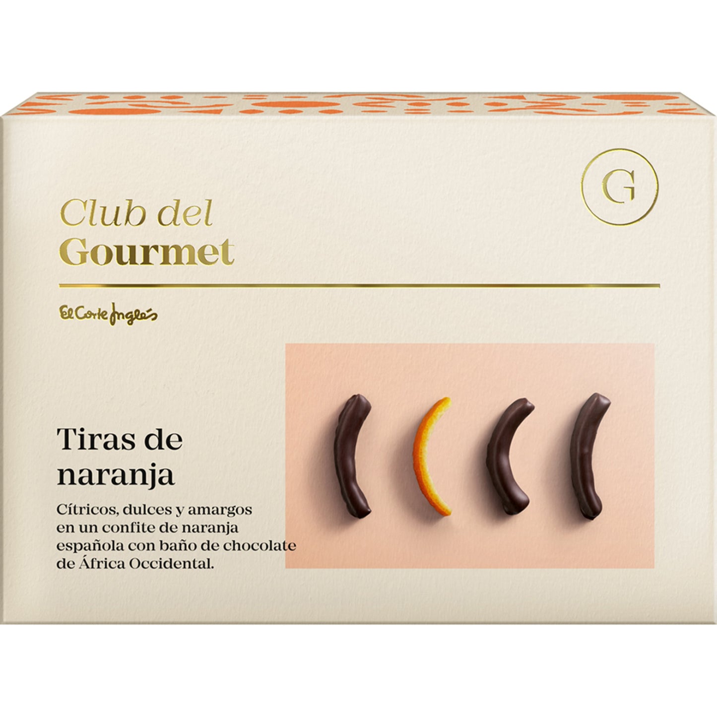 Club del Gourmet Orange Strips in Dark Chocolate – Gluten-Free 150g