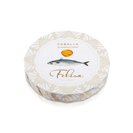Felisa Gourmet Mackerel in Colored Lard – Spanish Conserva 265g