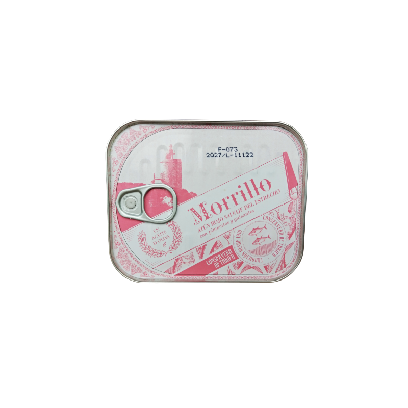 Conservera de Tarifa Wild Bluefin Tuna Morrillo del Estrecho with Pepper and Peas, Spanish Conserva 237g