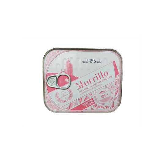 Conservera de Tarifa Wild Bluefin Tuna Morrillo del Estrecho with Pepper and Peas, Spanish Conserva 237g