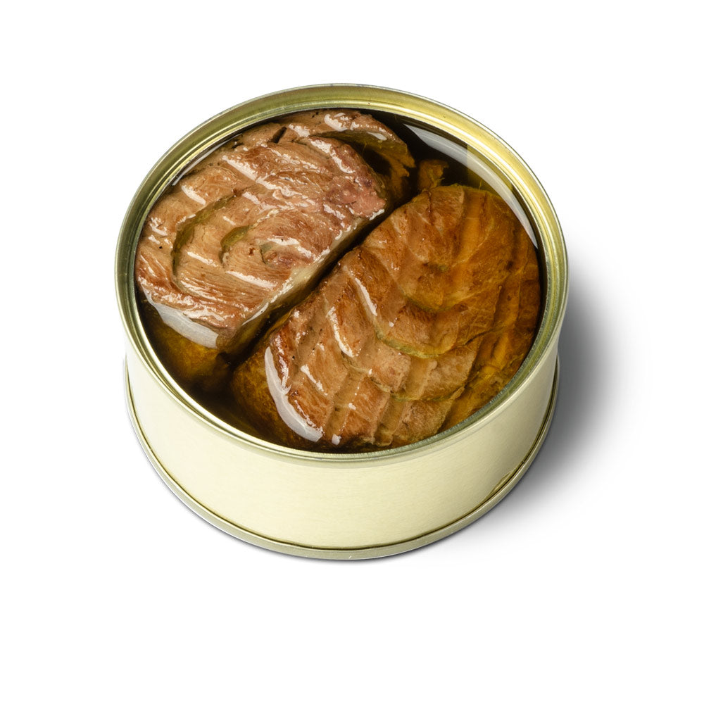 Güeyumar Chargrilled Tuna Morrillo, Almadraba Red Tuna Nape in Olive Oil, 160g