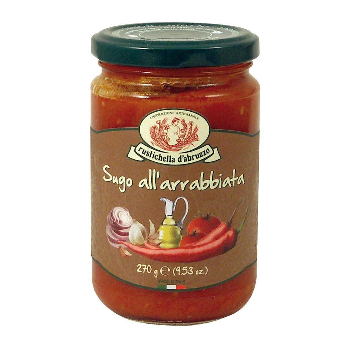 Rustichella d'Abruzzo Arrabbiata Sauce – Italian Tomato Pasta Sauce 270g