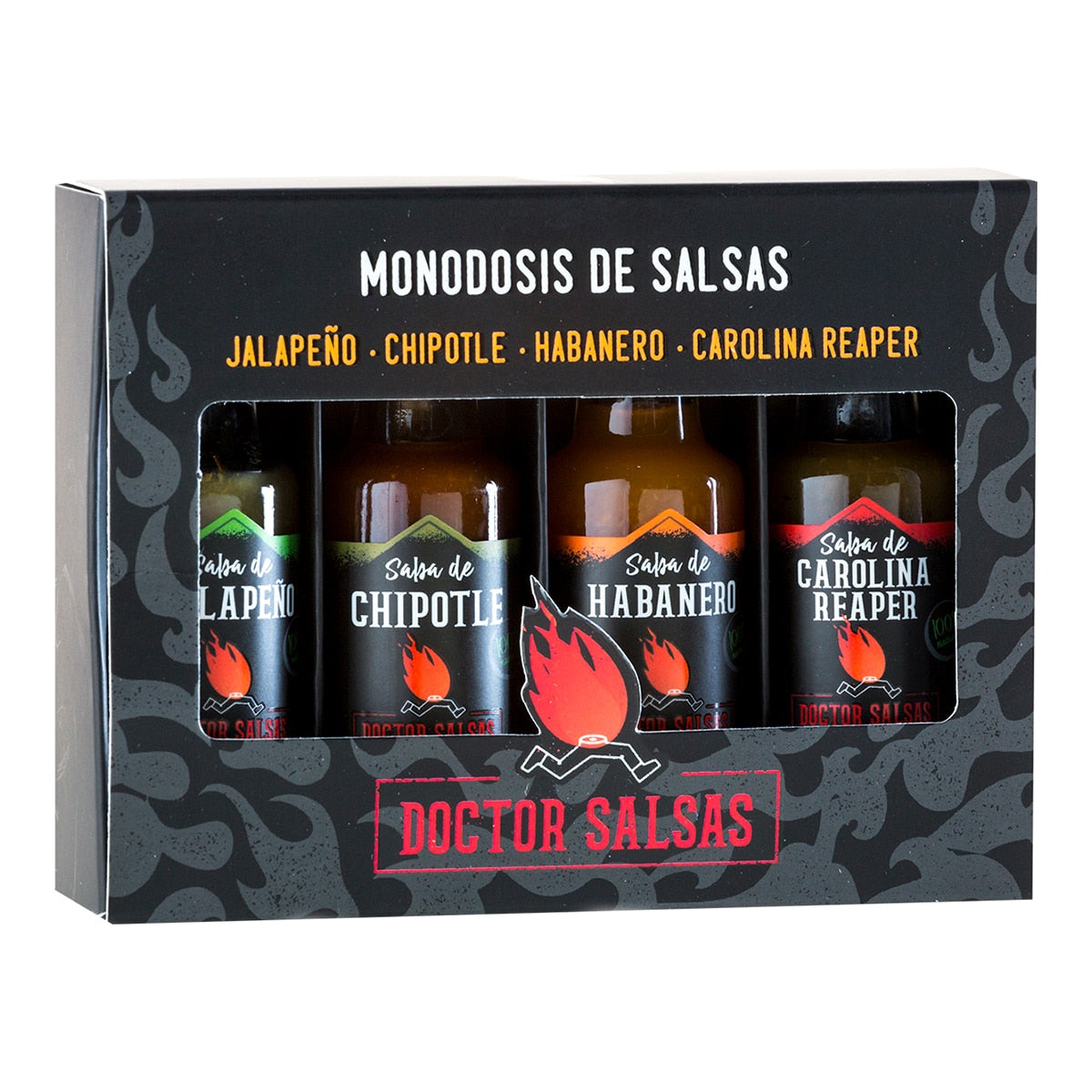 Doctor Salsas Hot Sauce Tasting Set – Spanish Miniature Sampler 20g