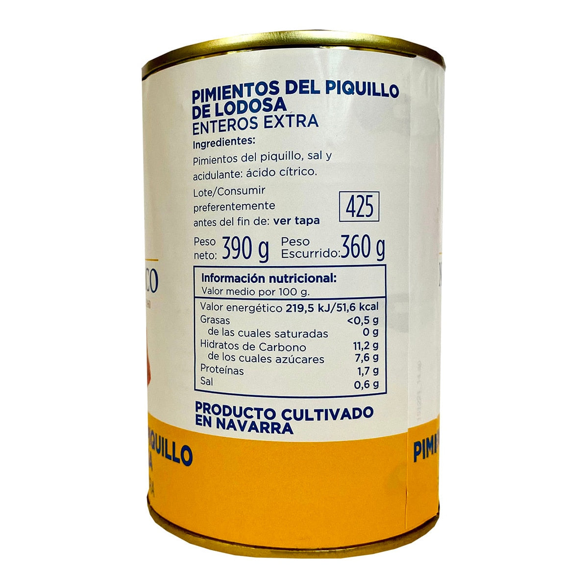 El Navarrico Piquillo Peppers from Lodosa – Whole Extra 360g