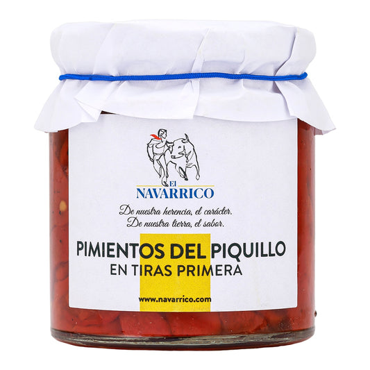 El Navarrico Piquillo Peppers – Lodosa DOP Strips 200g