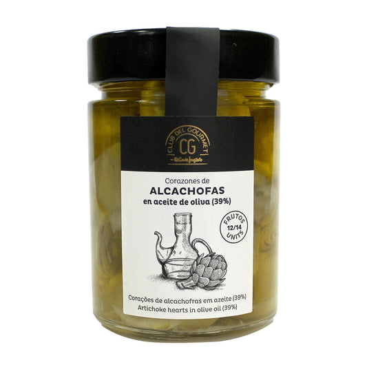 Club del Gourmet Artichoke Hearts in Olive Oil – 12–14 Pieces, 190g