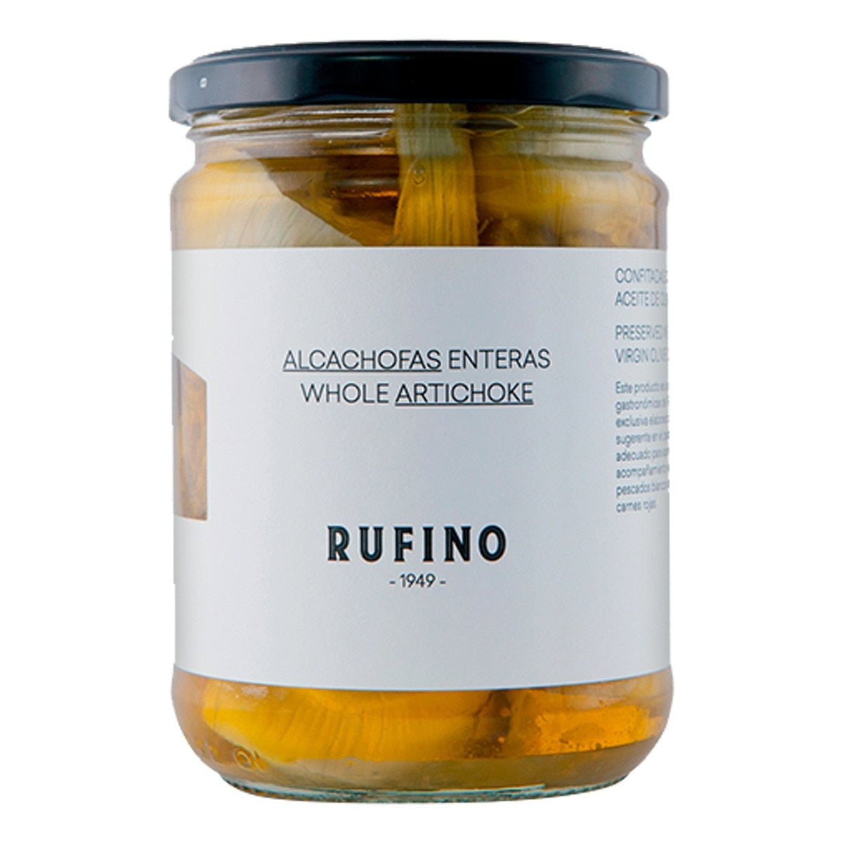 Rufino Whole Artichokes in Extra Virgin Olive Oil – Spanish Conserva 420g
