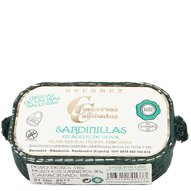 Conservas de Cambados Sardinillas – Spanish Tinned Sardines 81g