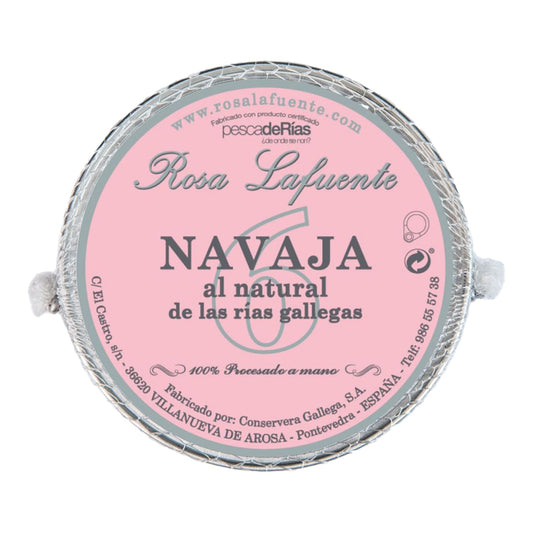 Rosa Lafuente Razor Clams from Galicia – DOP Natural 111g