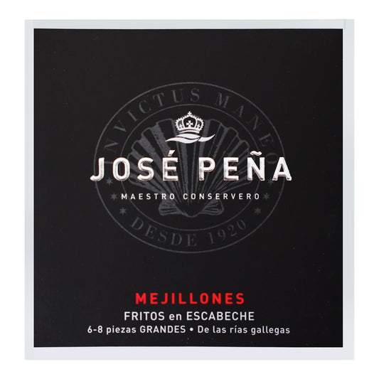 José Peña Fried Mussels in Escabeche – Spanish Conserva 110g