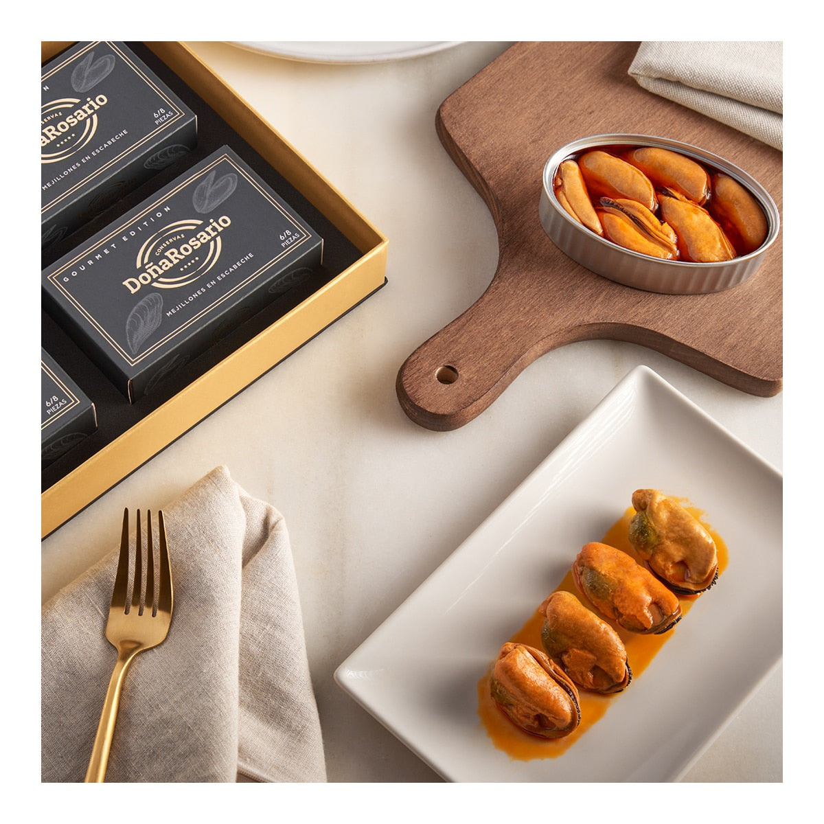 Doña Rosario Mussels in Escabeche – Spanish Conserva 120g