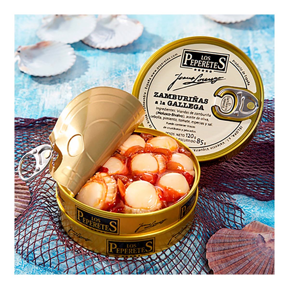 Los Peperetes Zamburiñas – Galician Scallops in Sauce 63g