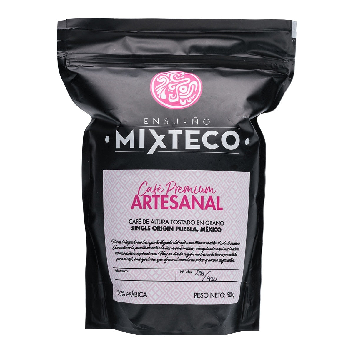 Ensueño Mixteco Mexico 100% Arabica – Espresso Roast Coffee Beans 500g