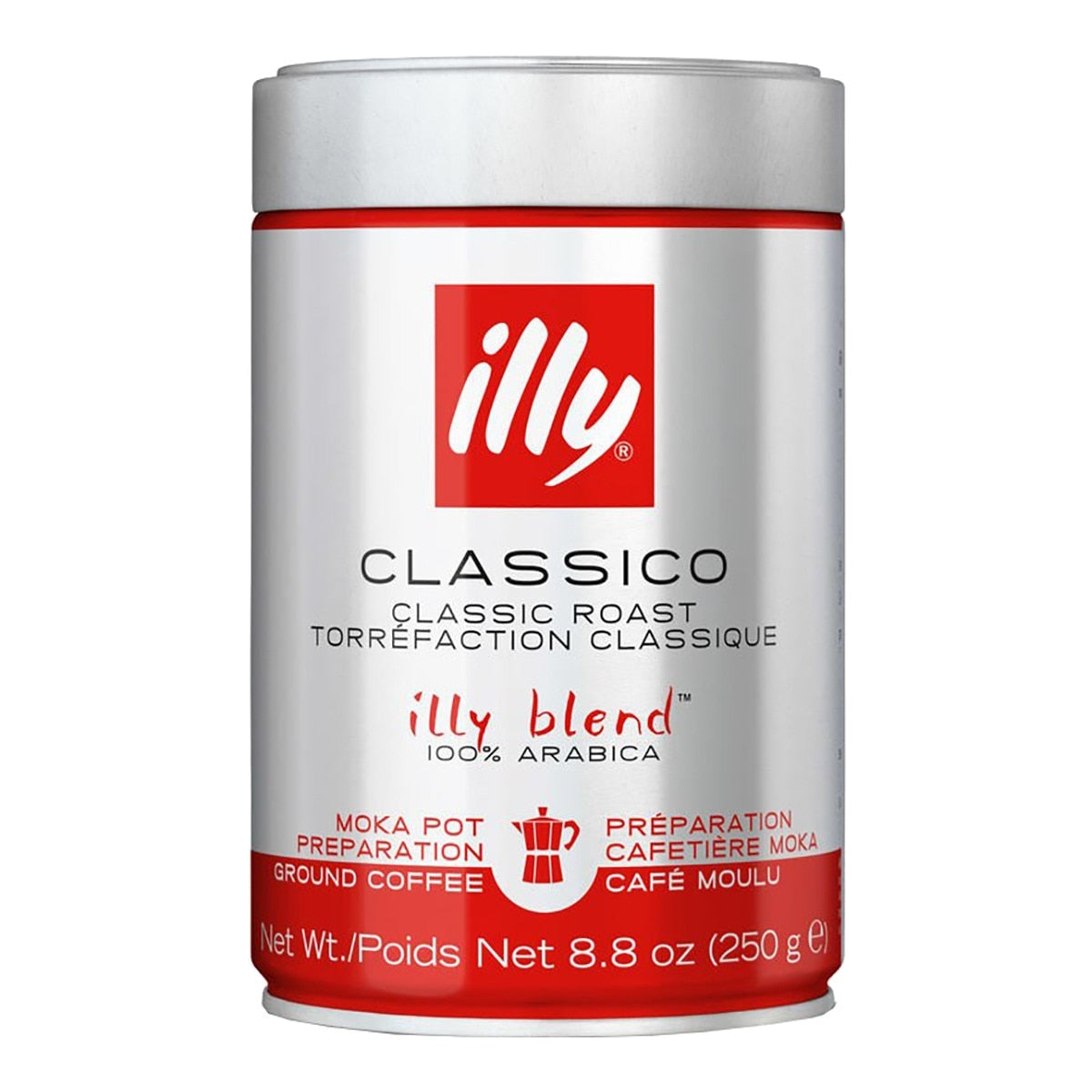 Illy Ground Coffee Moka Classic Roast – 100% Arabica 250g