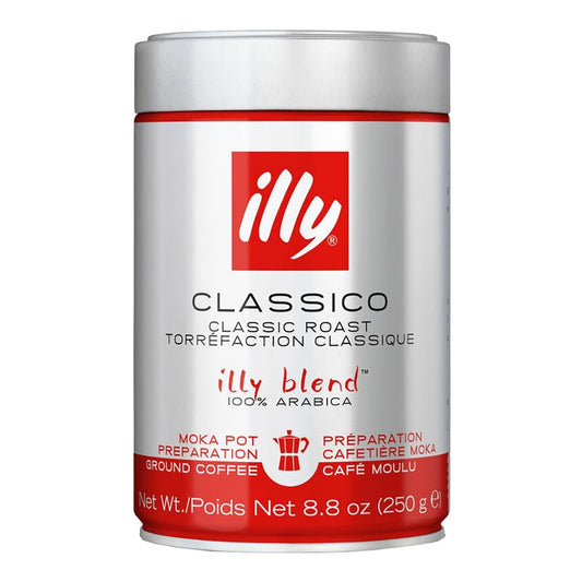 Illy Ground Coffee Moka Classic Roast – 100% Arabica 250g