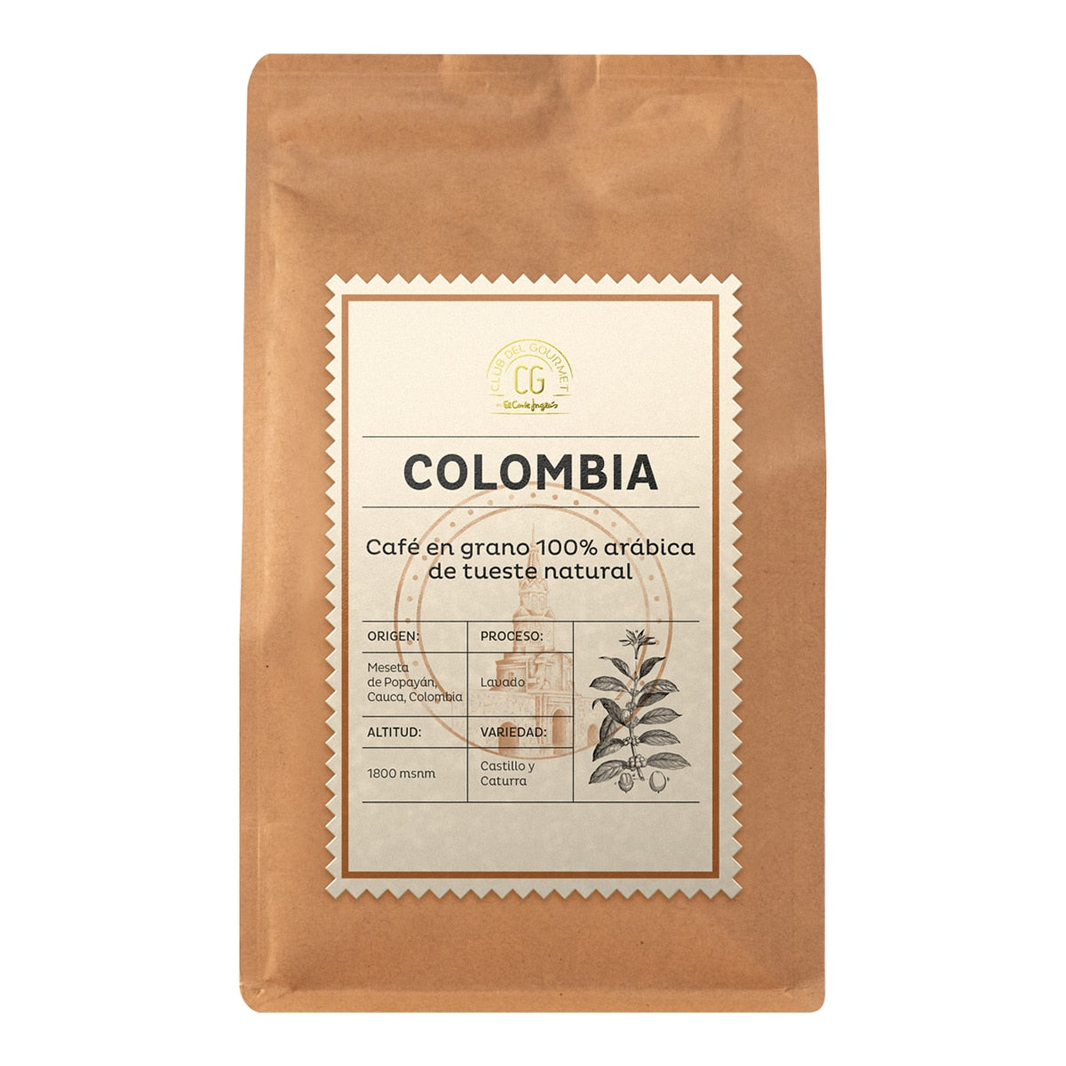 Club del Gourmet Colombian Arabica Coffee – Natural Roast 250g