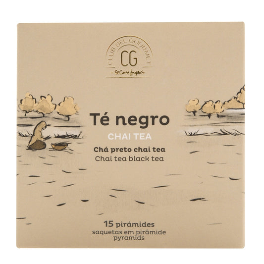 Tea Club del Gourmet Black Chai – Spiced Black Tea 15 Bags 33g