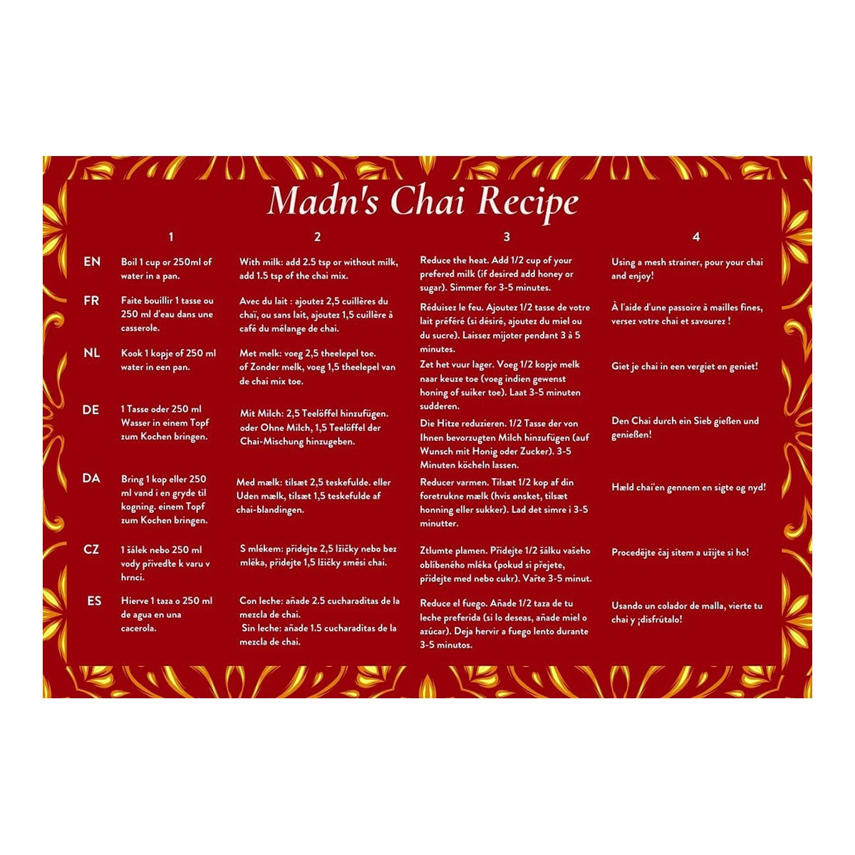 Ami's Chai Masala and Ginger Tea – Spiced Blend 80g