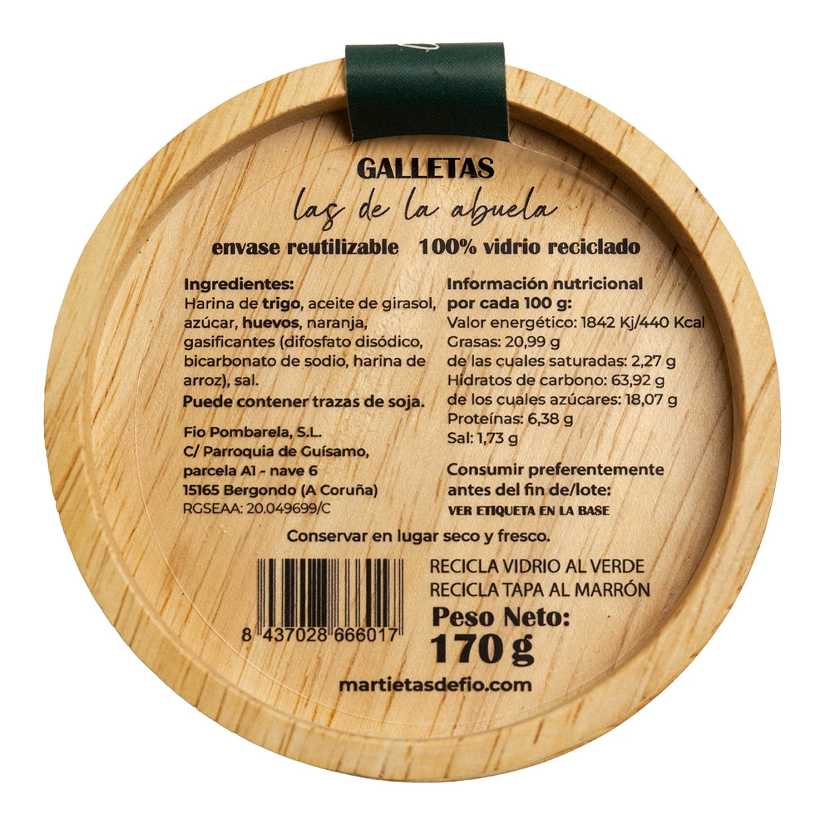 El Corte Inglés Orange Sponge Biscuits – Artisanal Spanish Cookies 170g