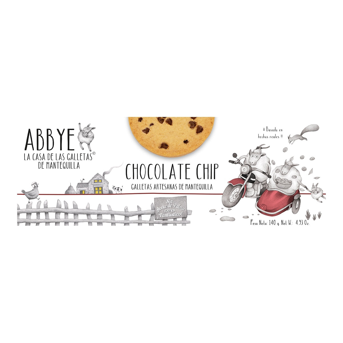 Abbye Butter Cookies with Chocolate Chips – Spanish Biscuits 140g