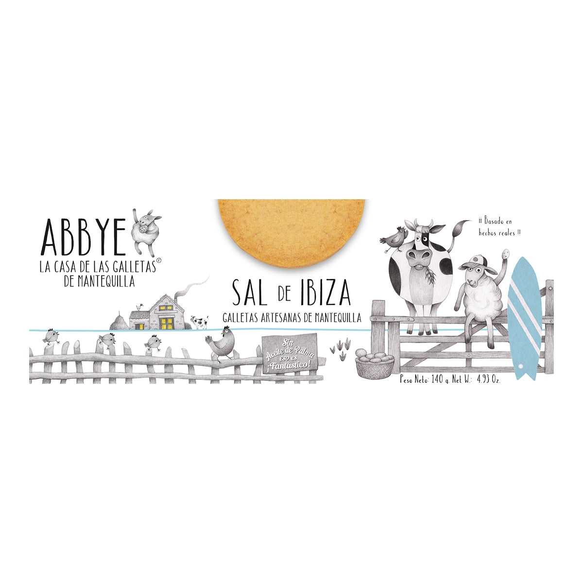 Abbye Butter Cookies with Ibiza Sea Salt – Spanish Shortbread 140g