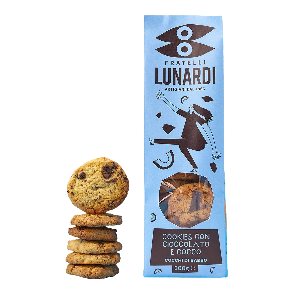 Fratelli Lunardi Chocolate & Coconut Biscuits – Italian Classic 300g