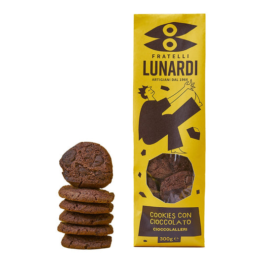 Fratelli Lunardi Dark Chocolate Cookies – Italian Biscuits 300g