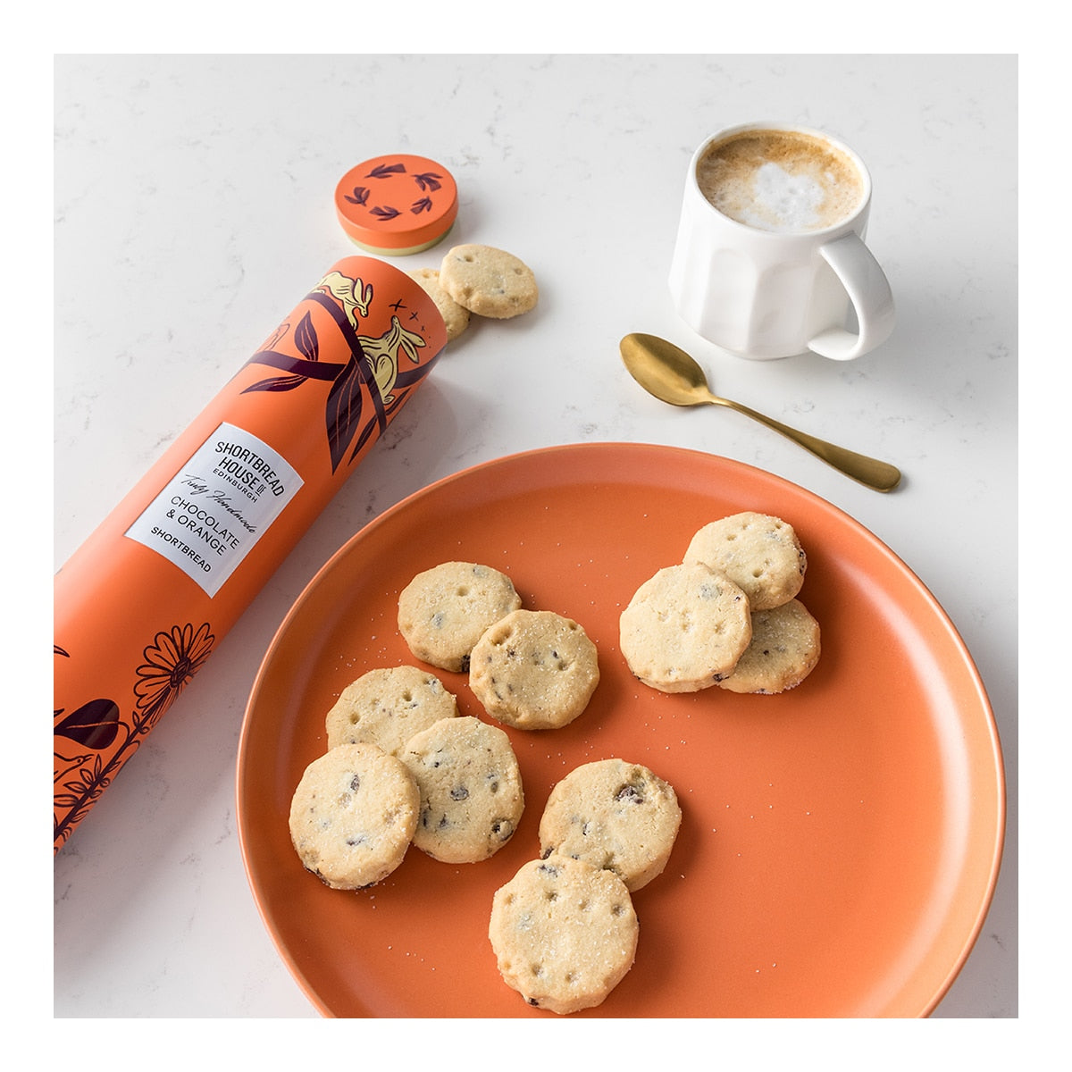 Shortbread House Butter Cookies with Dark Chocolate & Orange 250g