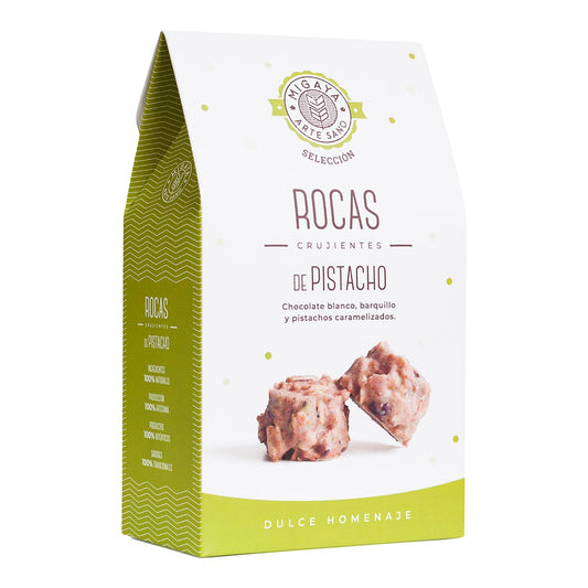 Migaya Pistachio Crunch Rocks – Spanish Almond Confection 180g