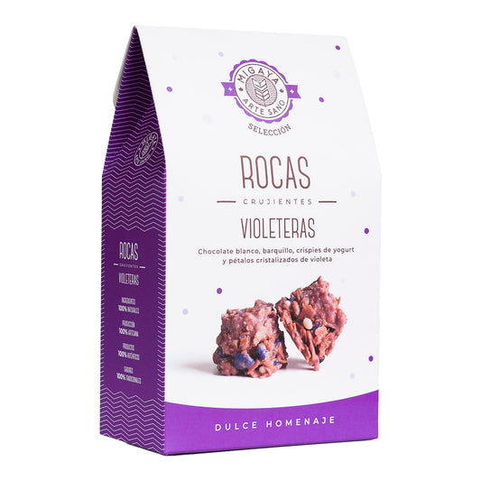 Migaya Violeteras Crispy Turrón Bonbons – Spanish Chocolate 180g