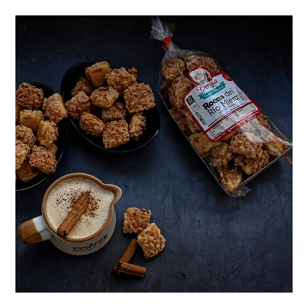 Rocas del Río Miera Bergua – Spanish Hazelnut & Nougat Cookies 160g