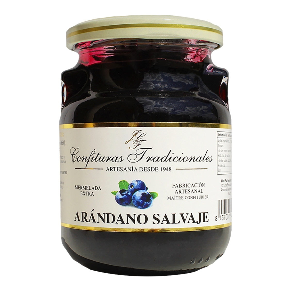 Confituras Tradicionales Wild Blueberry Jam – Spanish Extra Preserve 300g
