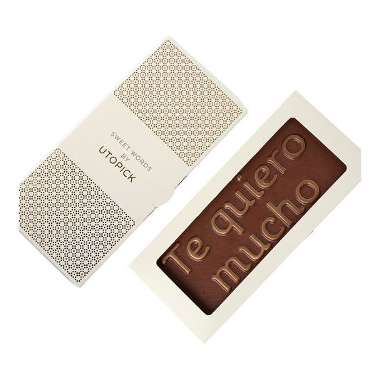 Utopick Milk Chocolate – Spanish Tablet with Love Message 60g