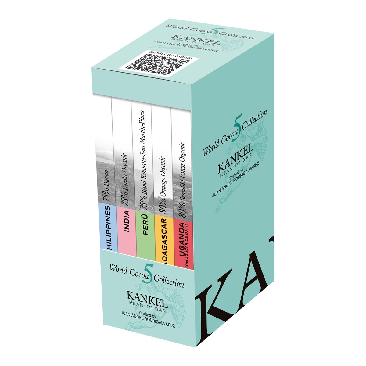 Kankel 5 Origin Chocolate Selection – Spanish Artisan Assortment 375g