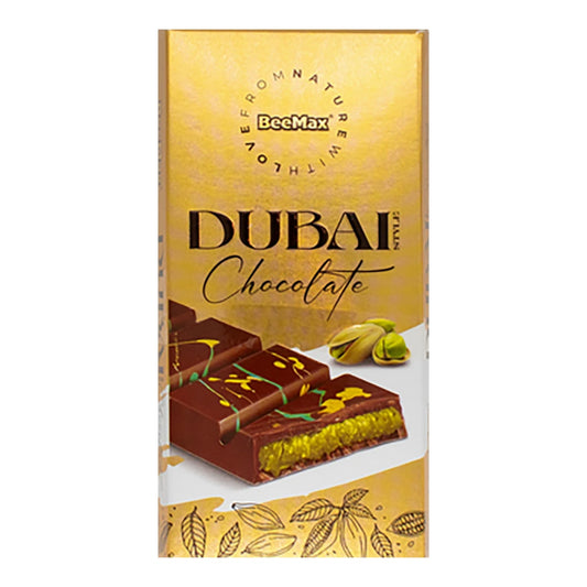 Beemax Dubai Style Chocolate & Pistachio Bar – 200g